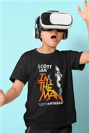 Anthrax Baskılı Siyah Unisex Çocuk Tişört