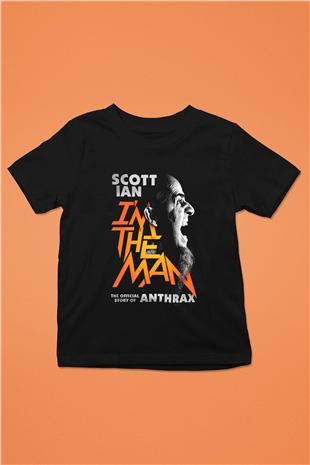 Anthrax Baskılı Siyah Unisex Çocuk Tişört