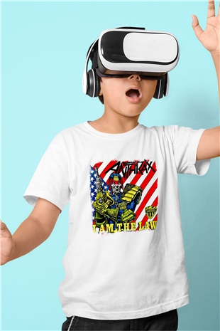 Anthrax Baskılı Unisex Beyaz Çocuk Tişört