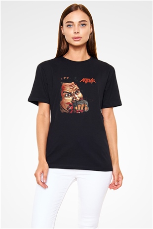 Anthrax Baskılı Unisex Siyah Tişört