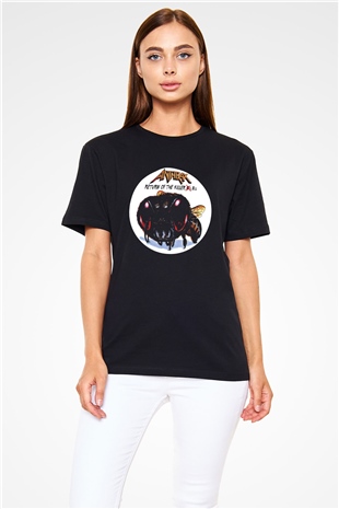 Anthrax Baskılı Unisex Siyah Tişört