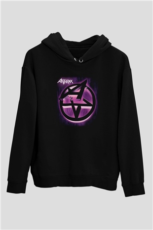 Anthrax Siyah Unisex Hoodie