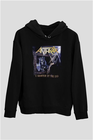 Anthrax Siyah Unisex Hoodie