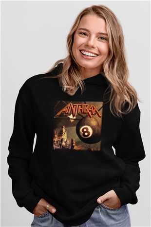 Anthrax Siyah Unisex Hoodie