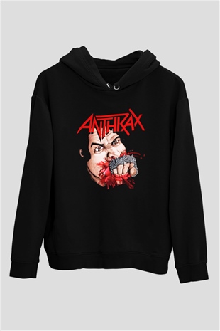 Anthrax Siyah Unisex Hoodie