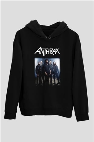 Anthrax Siyah Unisex Hoodie