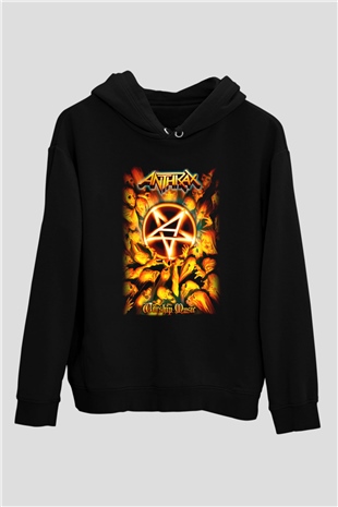 Anthrax Siyah Unisex Hoodie