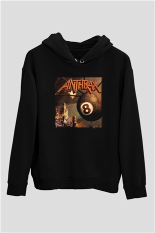 Anthrax Siyah Unisex Hoodie