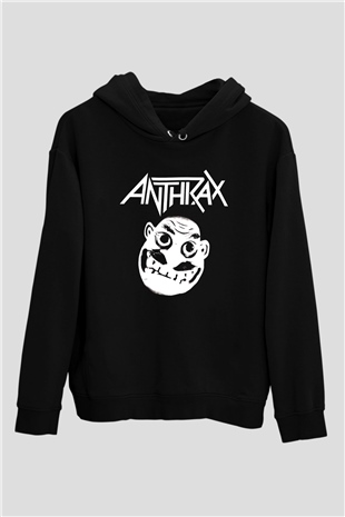 Anthrax Siyah Unisex Hoodie