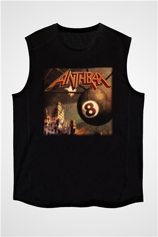 Anthrax Siyah Unisex Kolsuz Tişört