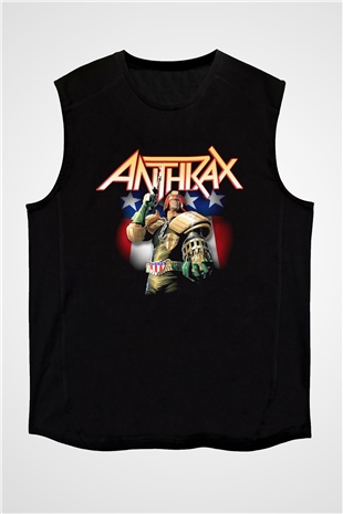 Anthrax Siyah Unisex Kolsuz Tişört