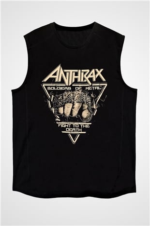 Anthrax Siyah Unisex Kolsuz Tişört
