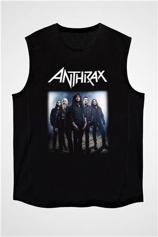 Anthrax Siyah Unisex Kolsuz Tişört