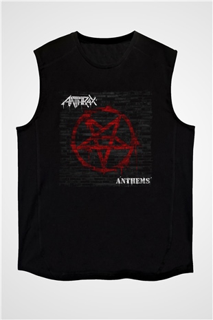 Anthrax Siyah Unisex Kolsuz Tişört