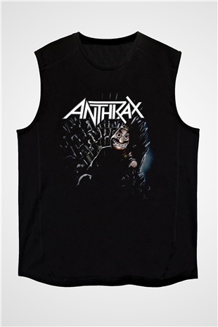 Anthrax Siyah Unisex Kolsuz Tişört