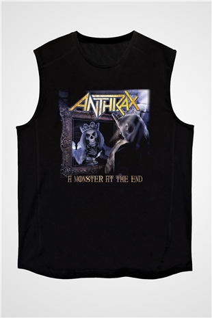 Anthrax Siyah Unisex Kolsuz Tişört