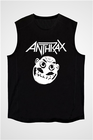 Anthrax Siyah Unisex Kolsuz Tişört
