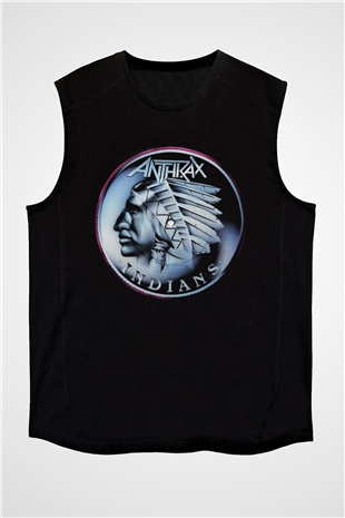 Anthrax Siyah Unisex Kolsuz Tişört