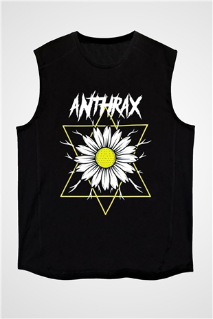 Anthrax Siyah Unisex Kolsuz Tişört