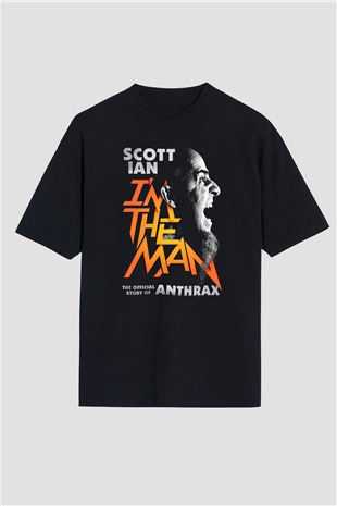 Anthrax Siyah Unisex Oversize Tişört T-Shirt