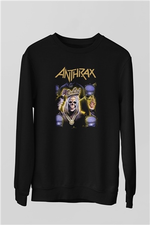 Anthrax Siyah Unisex Sweatshirt