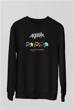 Anthrax Siyah Unisex Sweatshirt