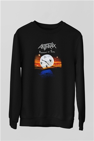 Anthrax Siyah Unisex Sweatshirt
