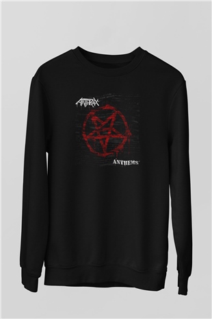 Anthrax Siyah Unisex Sweatshirt