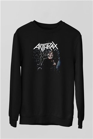Anthrax Siyah Unisex Sweatshirt