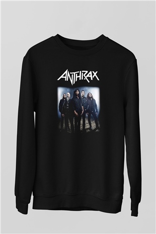 Anthrax Siyah Unisex Sweatshirt
