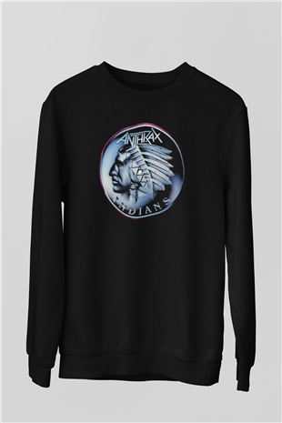 Anthrax Siyah Unisex Sweatshirt