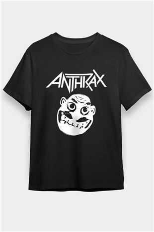 Anthrax Siyah Unisex Tişört T-Shirt - TişörtFabrikası