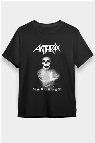 Anthrax Siyah Unisex Tişört T-Shirt - TişörtFabrikası