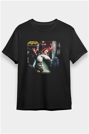 Anthrax Siyah Unisex Tişört T-Shirt - TişörtFabrikası