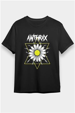 Anthrax Siyah Unisex Tişört T-Shirt - TişörtFabrikası