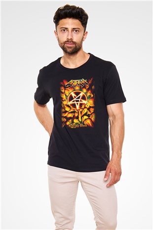 Anthrax Siyah Unisex Tişört T-Shirt - TişörtFabrikası