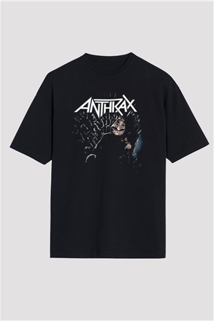Anthrax Siyah Oversize Tişört Oversize T-shirt - TişörtFabrikası