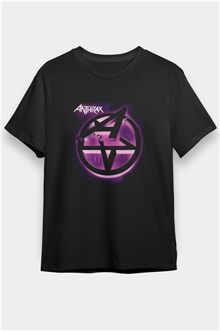 Anthrax Siyah Unisex Tişört T-Shirt - TişörtFabrikası
