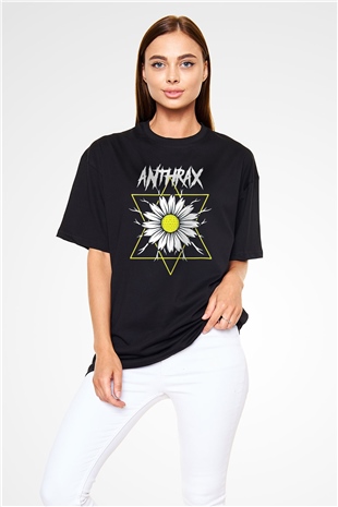 Anthrax Siyah Oversize Tişört Oversize T-shirt - TişörtFabrikası