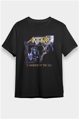 Anthrax Siyah Unisex Tişört T-Shirt - TişörtFabrikası