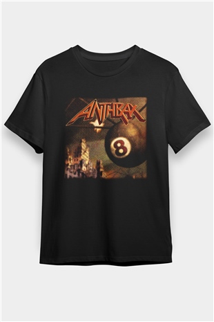 Anthrax Siyah Unisex Tişört T-Shirt - TişörtFabrikası