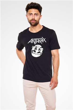 Anthrax Siyah Unisex Tişört T-Shirt - TişörtFabrikası