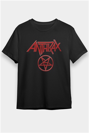 Anthrax Siyah Unisex Tişört T-Shirt - TişörtFabrikası