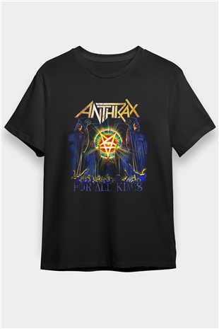 Anthrax Siyah Unisex Tişört T-Shirt - TişörtFabrikası