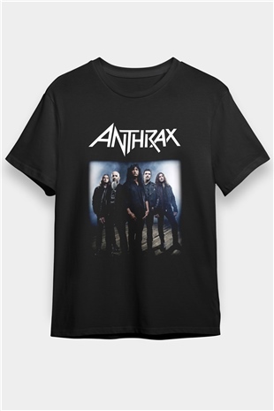 Anthrax Siyah Unisex Tişört T-Shirt - TişörtFabrikası