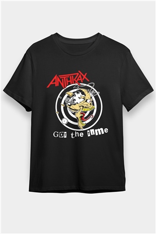 Anthrax Siyah Unisex Tişört T-Shirt - TişörtFabrikası