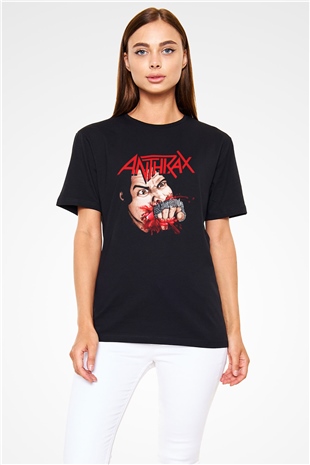 Anthrax Siyah Unisex Tişört T-Shirt - TişörtFabrikası