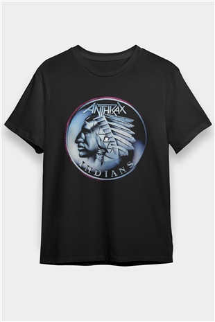 Anthrax Siyah Unisex Tişört T-Shirt - TişörtFabrikası