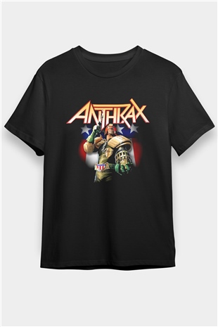 Anthrax Siyah Unisex Tişört T-Shirt - TişörtFabrikası