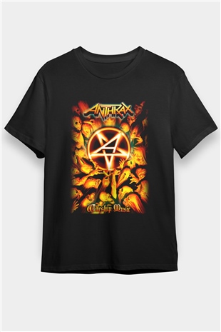 Anthrax Siyah Unisex Tişört T-Shirt - TişörtFabrikası
